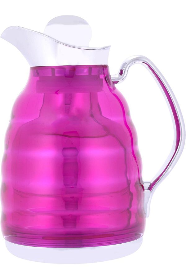 ALSAIF-Coffee And Tea Vacuum Flask Size: 1.0 L Color: Purple/chrome 1