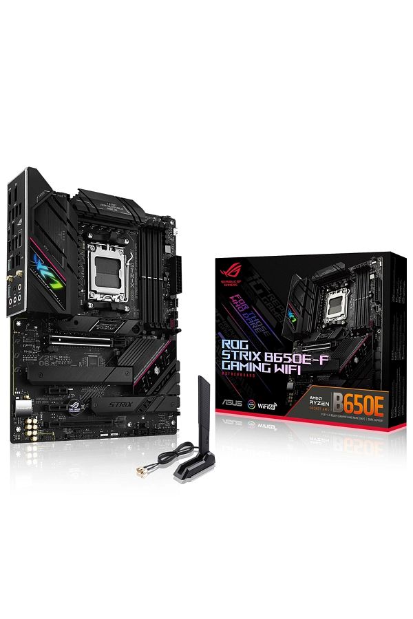 ASUS-Rog Strix B650E-F Gaming Wifi - Amd B650 Am5 Ddr5 6400 Dp HDMI 3X M2 Usb3.2 Ax + Bt Aura Rgb 1