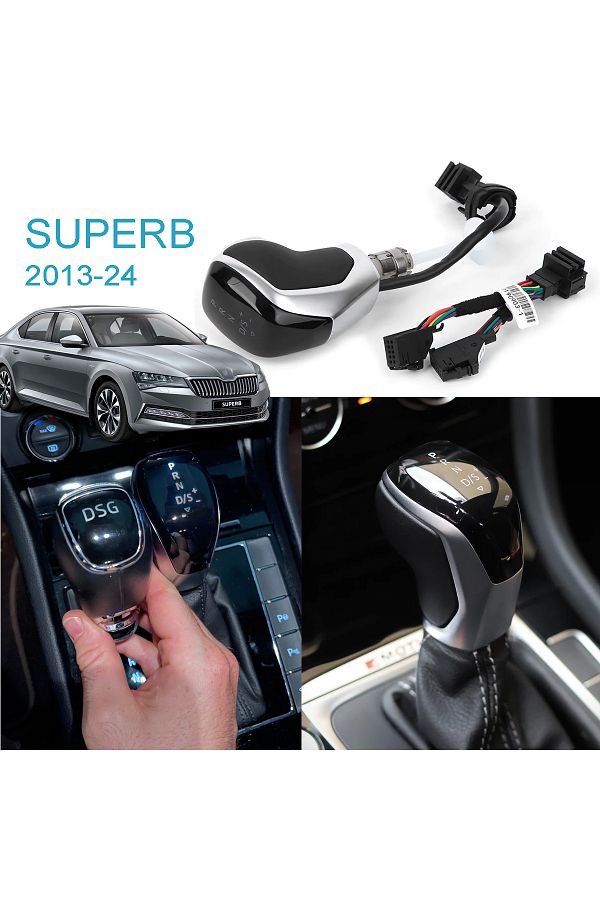 GCP German Car Parts-Superb Luminous Automatic Gear Shift Knob - Superb Led Dsg Gear Shift Illuminated Indicator Shift 1