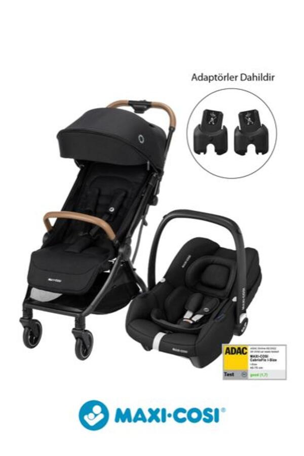 Maxi-Cosi Maxi-Cosi Eva-Cabriofix I-Size Otomatik Katlanan Seyahat Sistem Kompakt Bebek Arabası Black