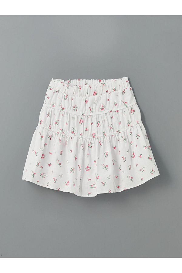 LC Waikiki-Fusta pentru fetiță cu flori LCW Kids cu talie elastică 1