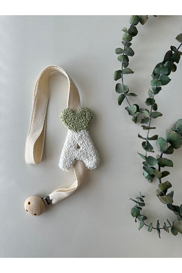 MİRZAS BALKES İsme Özel Çift Taraflı Punch Bebek Emzik Askısı Istedinilen Harf Ve Renk Seçeneği Ile