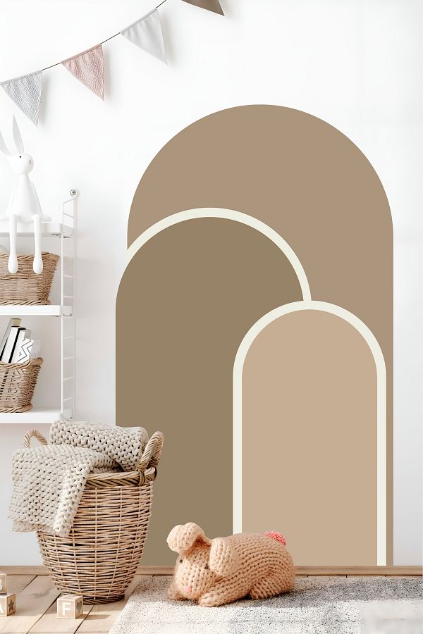 Grafikup-Boho Arch Wall Sticker - Living Room Kids Room Bohemian Wall Sticker 1