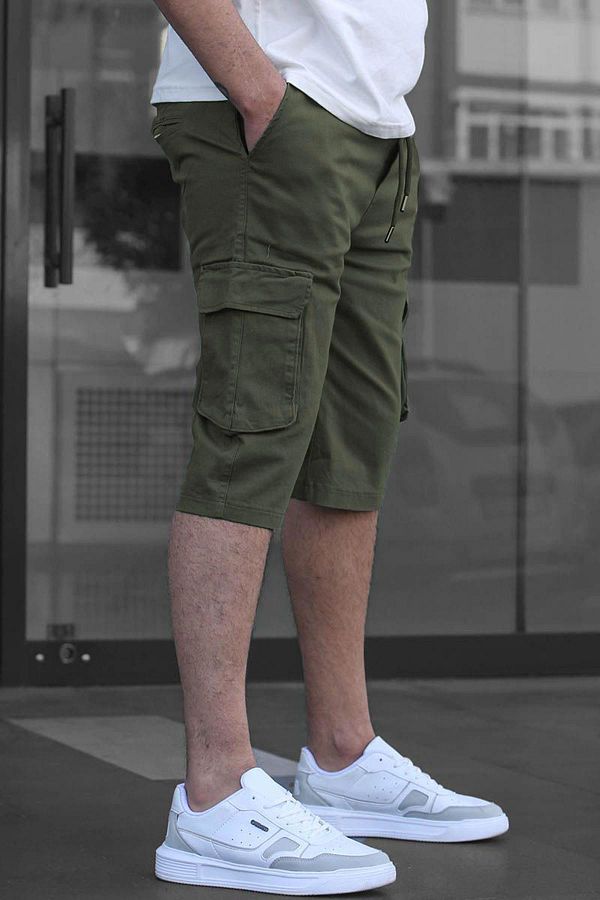 Madmext-Khakifarbene Caprihose mit Cargotasche für Herren 6331 1