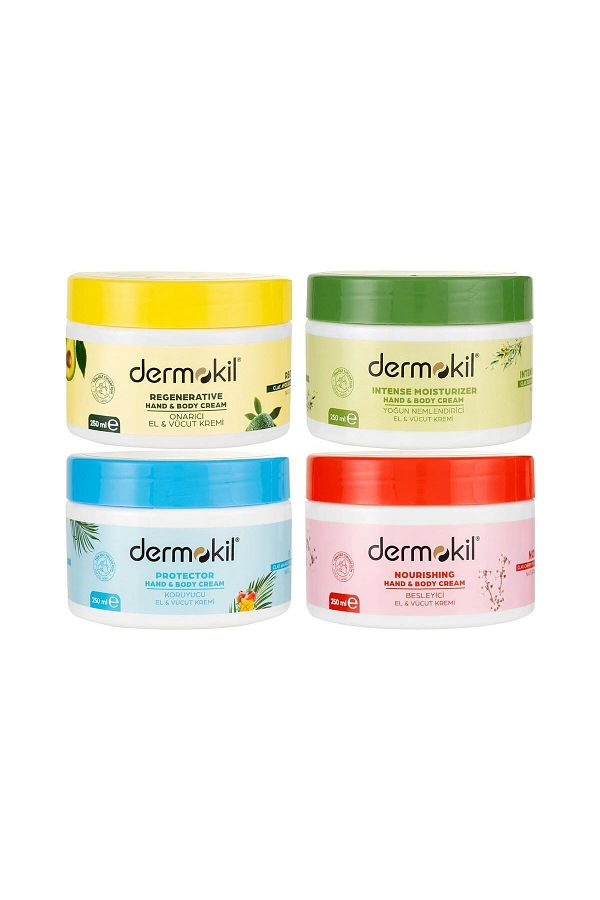 Dermokil-Olive Oil Avocado, Cherry Blossom and Mango Cream - 4X250Ml Set of Four 1