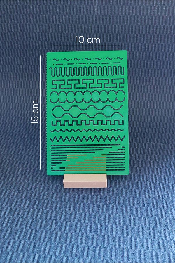Karmelom Studio-Decorative Pattern and Line Template Ruler - Multipurpose for Design and Drawing 1