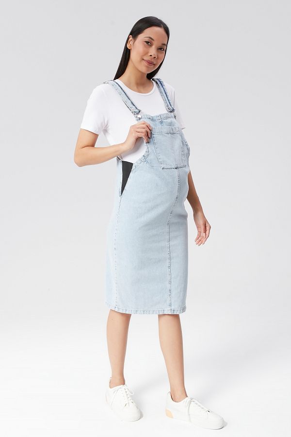 LYN MAMA-Rochie Johan Denim Gilet Snow Wash Albastru deschis 1