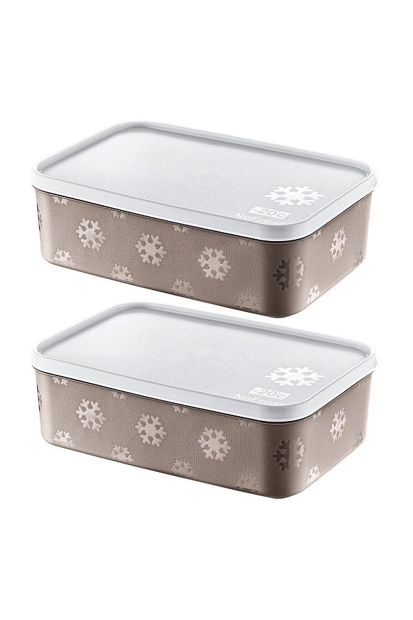 Smartware-Terra 1600 ml - Set of 2 No Frost Storage Containers 1