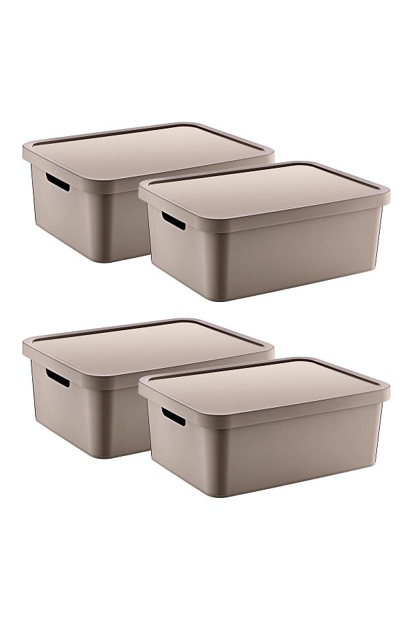 Smartware-Terra 12 Lt - Set of 4 Stafi Multi-Purpose Box with Lid 1
