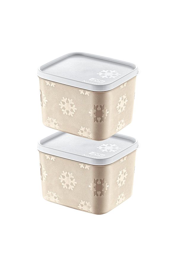 Smartware-Latte 1250 ml - Set of 2 No Frost Storage Containers 1