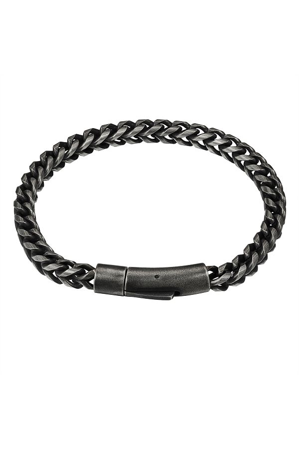 True Rebels-Edelstahlarmband Armband Edelstahl gunmetal 1