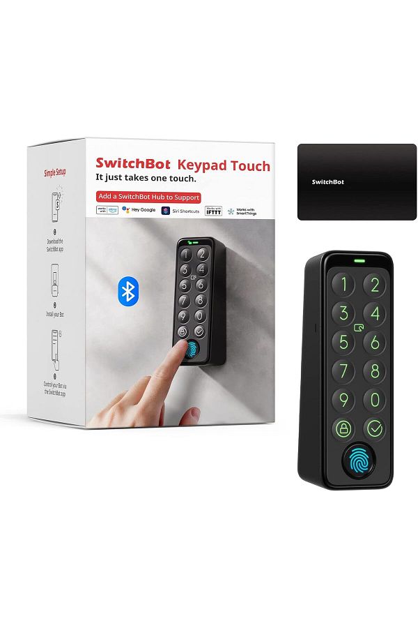 SwitchBot-Smart Keypad Touch for SwitchBot Lock Fingerprint Keyless Home Entry IP65 Waterproof 1
