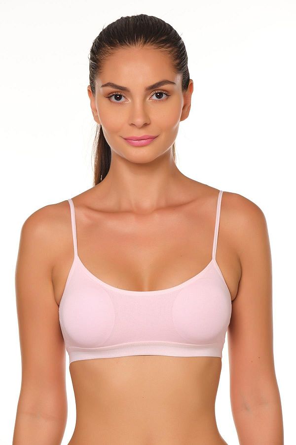 Padded sports bra with thin straps clearance
