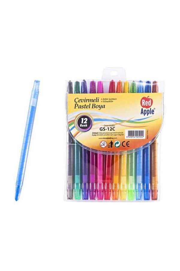 Red Apple-Gs12c Rotating Crayon 12 Colors 1
