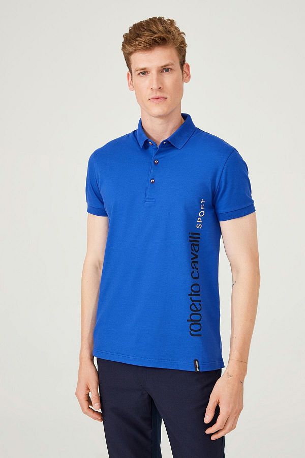 Roberto Cavalli Men s Polo Neck T shirt Relaxed Fit Trendyol