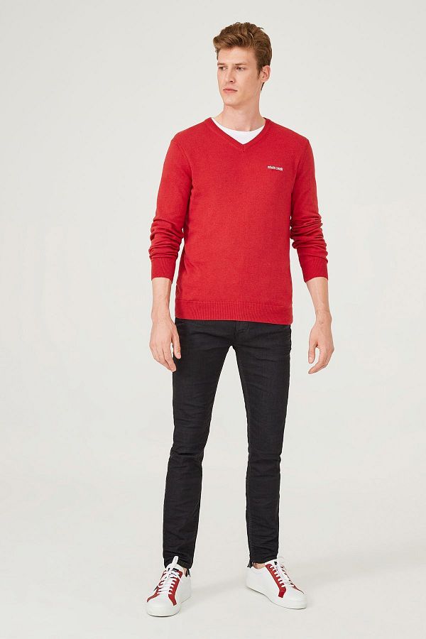 Roberto Cavalli V Neck Men s Knitwear Sweater Trendyol