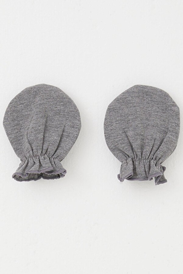 Breeze Yenidoğan Bebek Eldiven Basic Standart, Koyu Gri Melanj