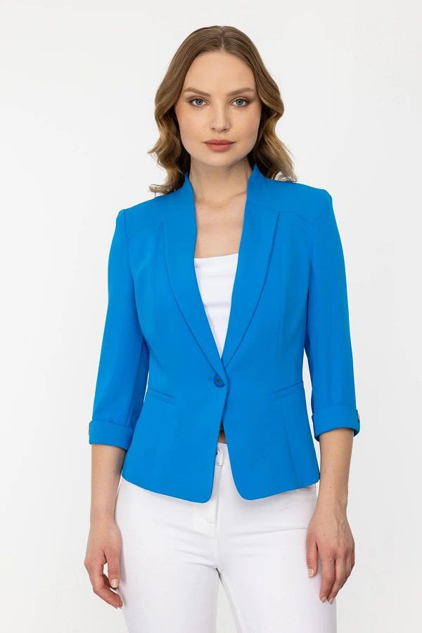 Ekol-5036 Double Sleeve Single Button Jacket 1