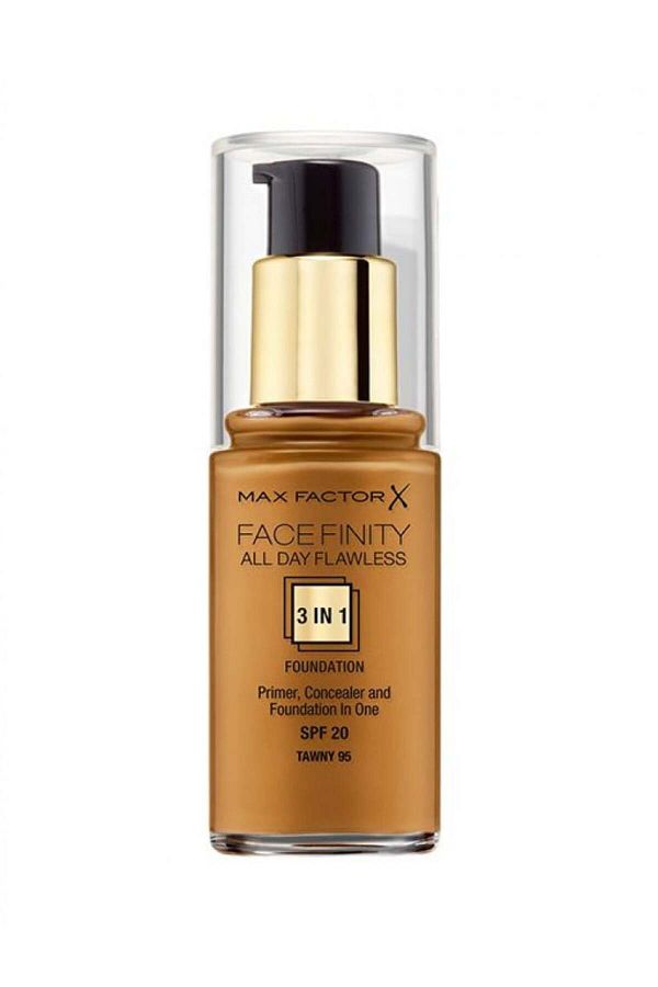 Max Factor-Max Factor 3 in 1 All Day Flawless Foundation 95 Yellow Black Max FactorFacesBeige 1