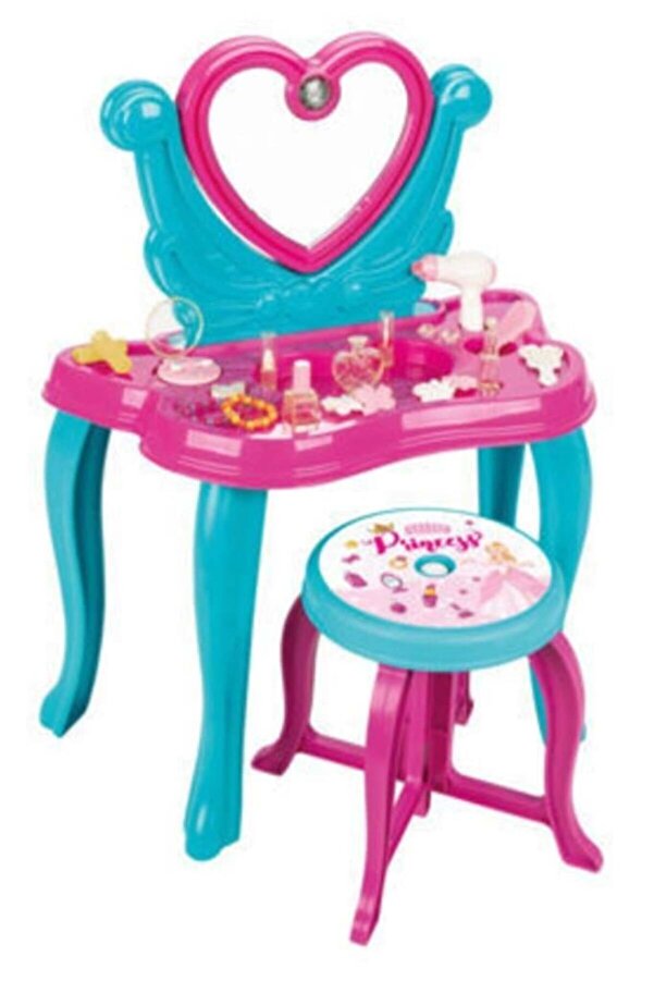 PİLSAN Müzikli Kalp Makyaj Masası