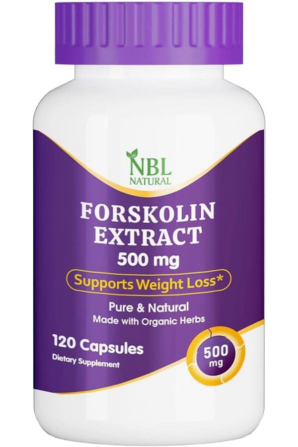 NBL Natural-Forskolin Extract 500mg, Metabolism Booster, Cardiovascular, 120 Capsules 1