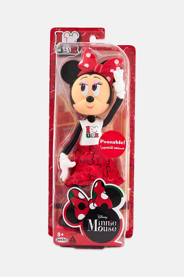 Disney-Minnie Mouse Poseable Toy, Red 1