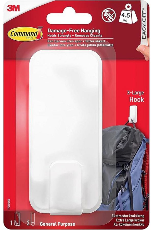 COMMAND-™ Utility Hook X-Large 17010 1HK+2S/PK 1