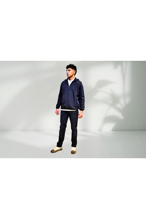 Campione-Men's Hooded Zip Closure Windbreaker 257229003 1