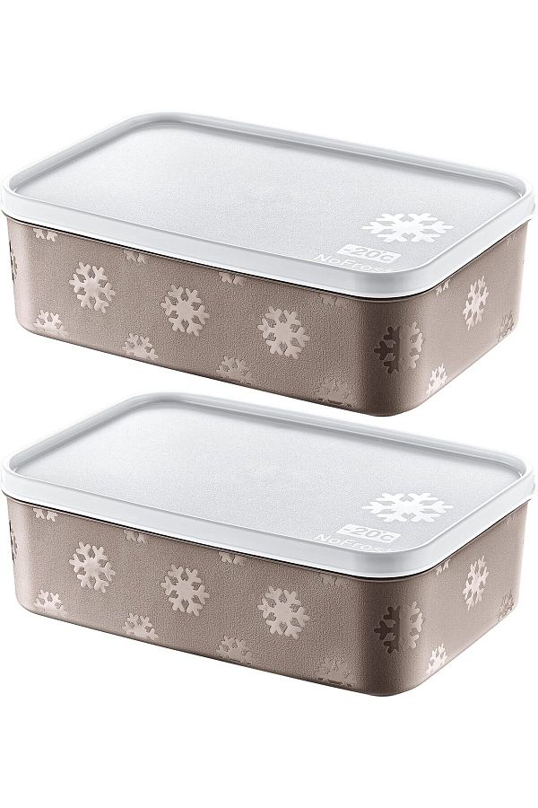 STOREMAX-Mrttnca Set of 2 No Frost Storage Container Terra 1600 ml Trndymrt 1087243 1
