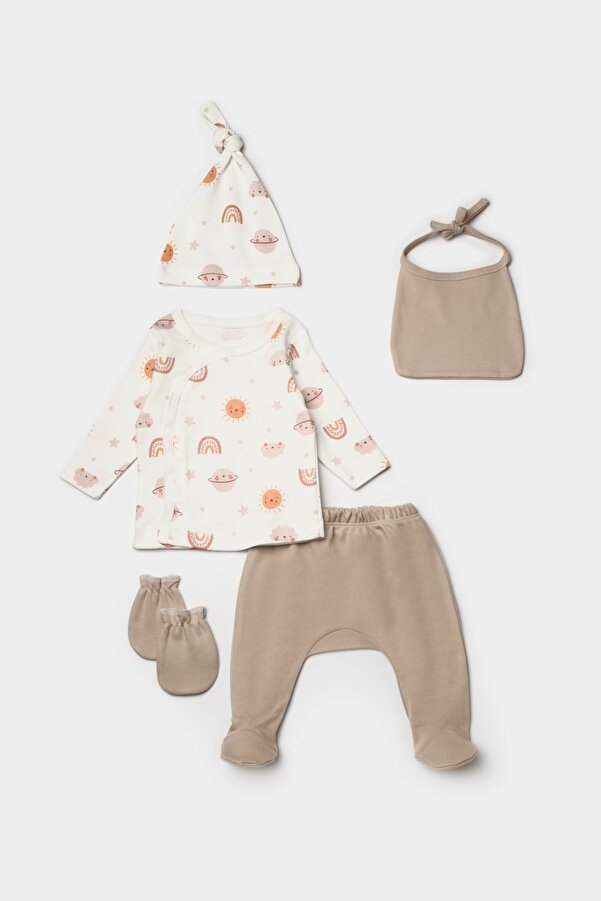 Bebe wini %100 Pamuk 5 Li Güneşli Hastane Çıkışı