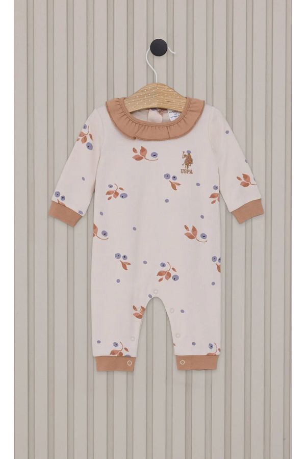 U.S. Polo Assn.-Baby Girl, Licensed, Uspa, Bottom Snap Jumpsuit 1