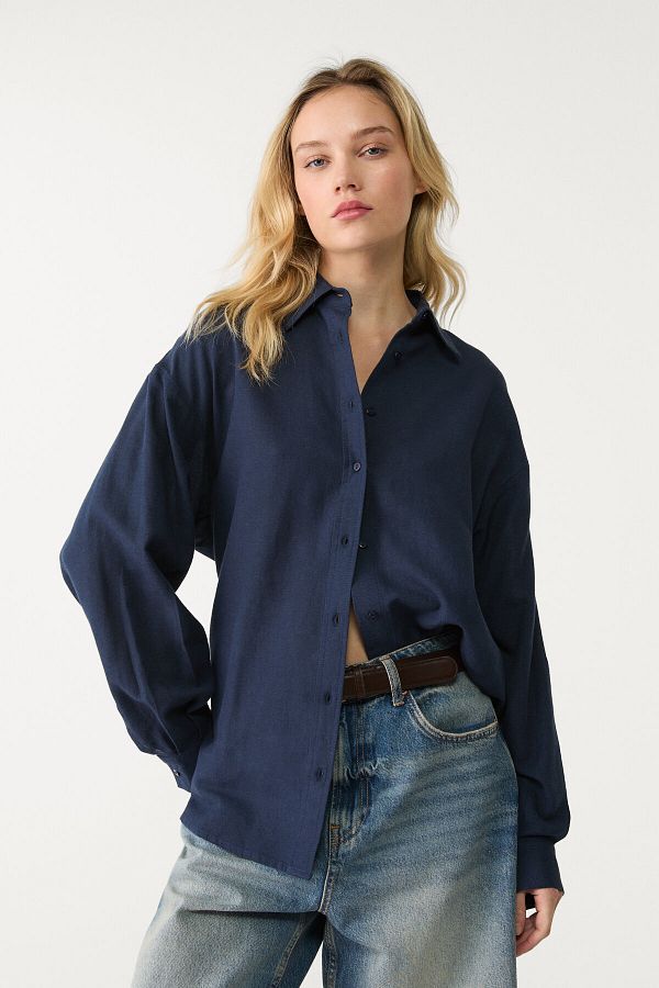 Stradivarius-Linen blend shirt 1