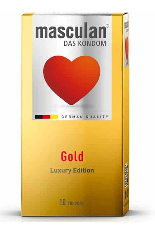 Masculan-Masculan Gold Condoms - 10 Pieces 1
