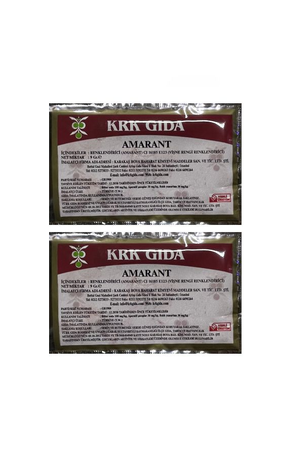Krk Gıda-Powdered Cherry Coloring Food Dye - 9 Gr 2 Pieces 1