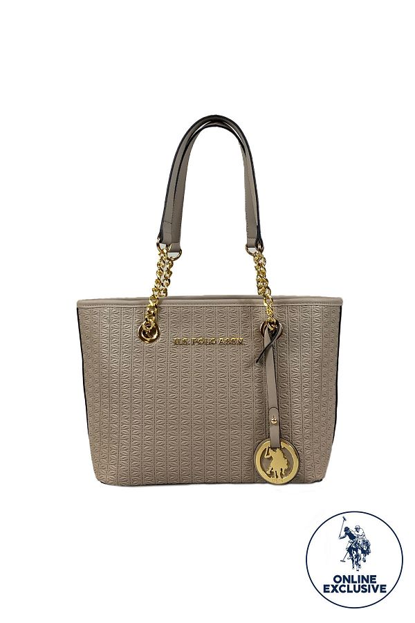 U.S. Polo Assn.-Geantă gri de umăr pentru femei Us8623 Exclusiv online 1