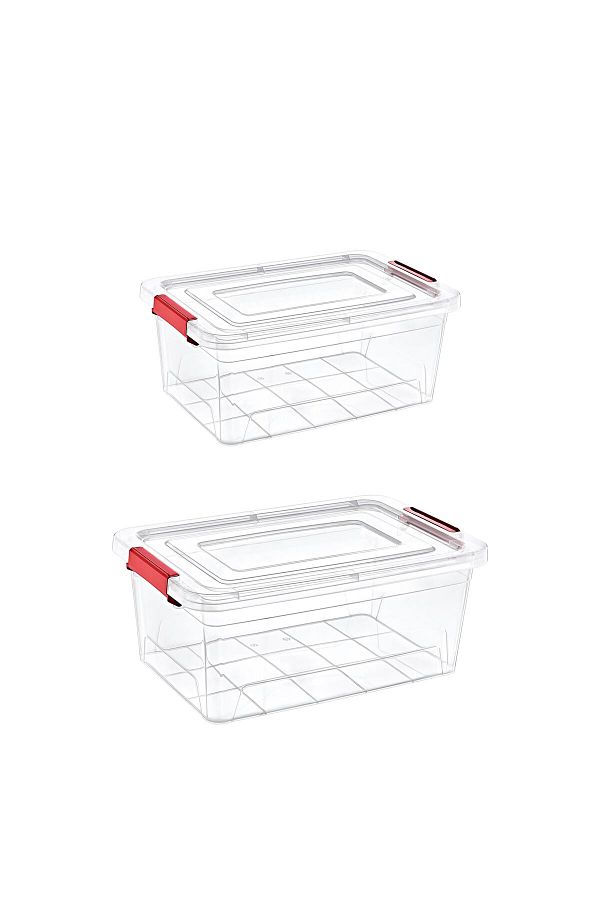 Smartware-Set of 2 Smart Box Storage Containers 8-15 Lt 1