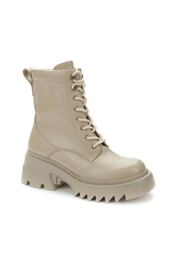 Betsy-Beige Booties Womens Shoes 1