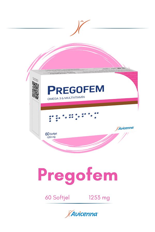 Avicenna-Pregofem - Food Supplement with Omega 3 and Multivitamins - 60 Softgel Capsules 1
