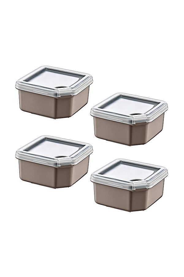 Smartware-Terra 350 ml 4-Piece Q-Box Storage Container Set 1