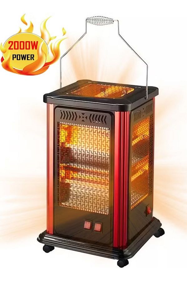 TOSCANA U-Electric quartz heater and space heater, 2000 watts, 5 heating directions and automatic shut-off 1