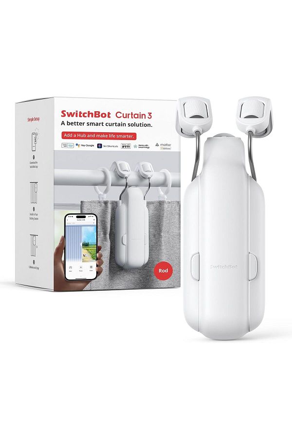 SwitchBot-Rod 3 Smart Automatic Curtain Opener - Bluetooth Remote Control with App 1
