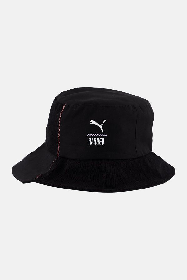 Puma-Women Embroidered Bucket Hat, Black 1