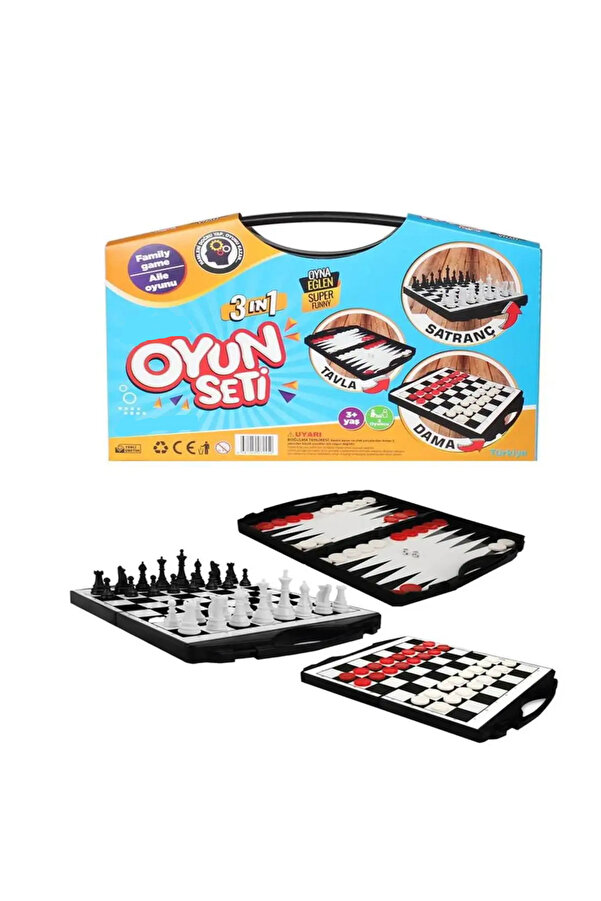 jvx-3 in 1 Game Set - Chess, Checkers and Backgammon 1245.Jvx 1