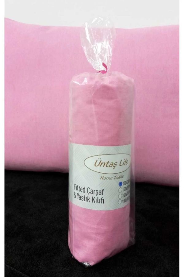 üntaş-Life Single Yellow Fitted Sheet +1 Pillowcase 1