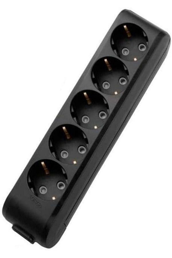 STOREMAX-Svticaret Multi-Let 5-Piece Grounded Terminal Block Black Socket Mhm 1053513 1