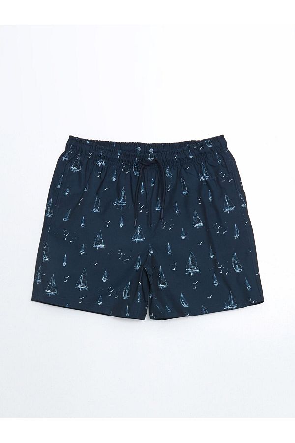 LC Waikiki-LCW Short Length Patterned Men's Swim Shorts 1
