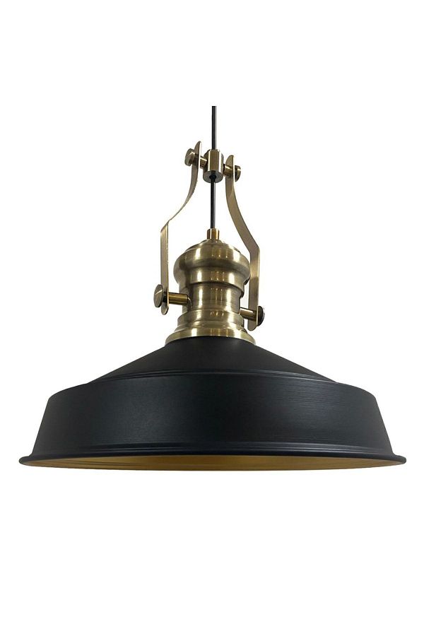 Bamyum-Neo-Asletl Industrial Vintage Hängelampe  40 cm, Schwarz Metall Pendelleuchte 1