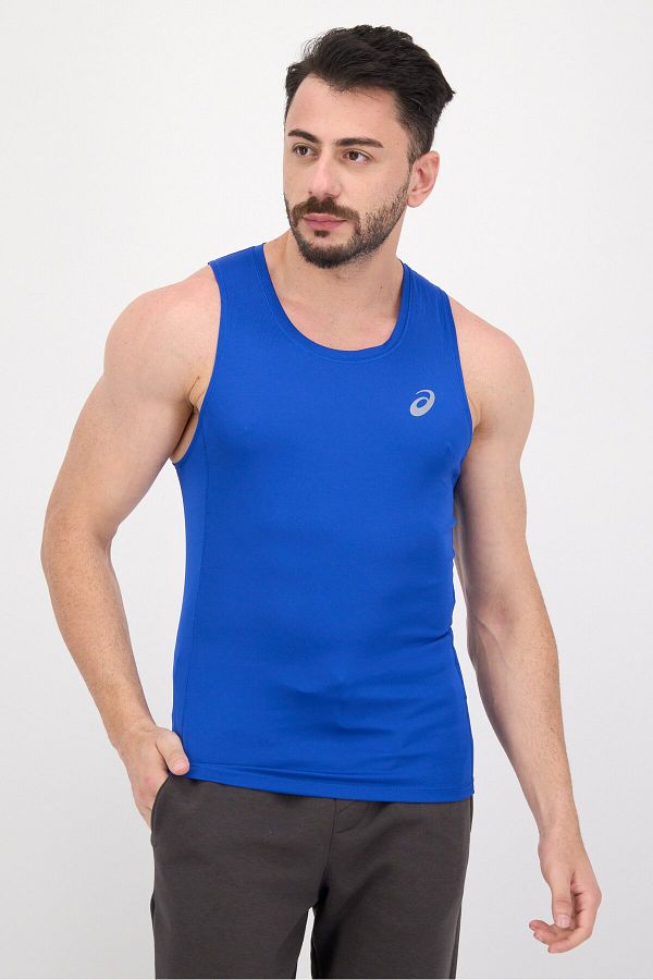 Asics-Men Sportswear Fit Sleeveless Training Top, Blue 1