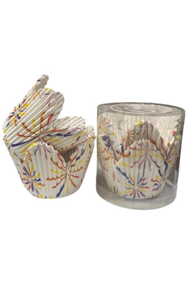 BENS-Cupcake/Muffin/Suffle Cake Capsule White Torch Pattern 50 Li 1