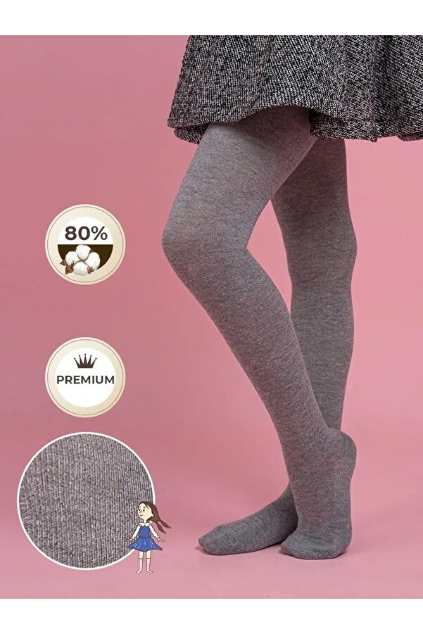 Hobins Sportswear & Company Pamuklu Bebek Ve Çocuk Külotlu Çorap Düz Seri